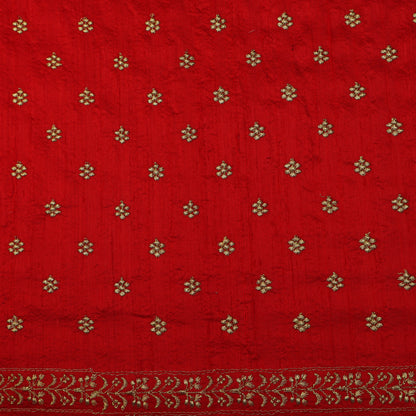 Raw Silk Booti Fabric