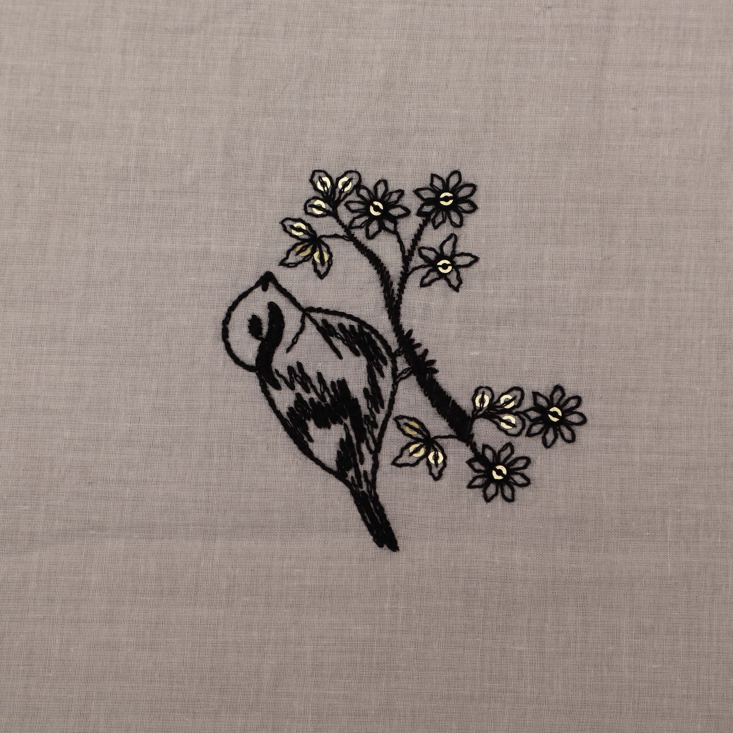 White  Color Cotton Embroidery Fabric