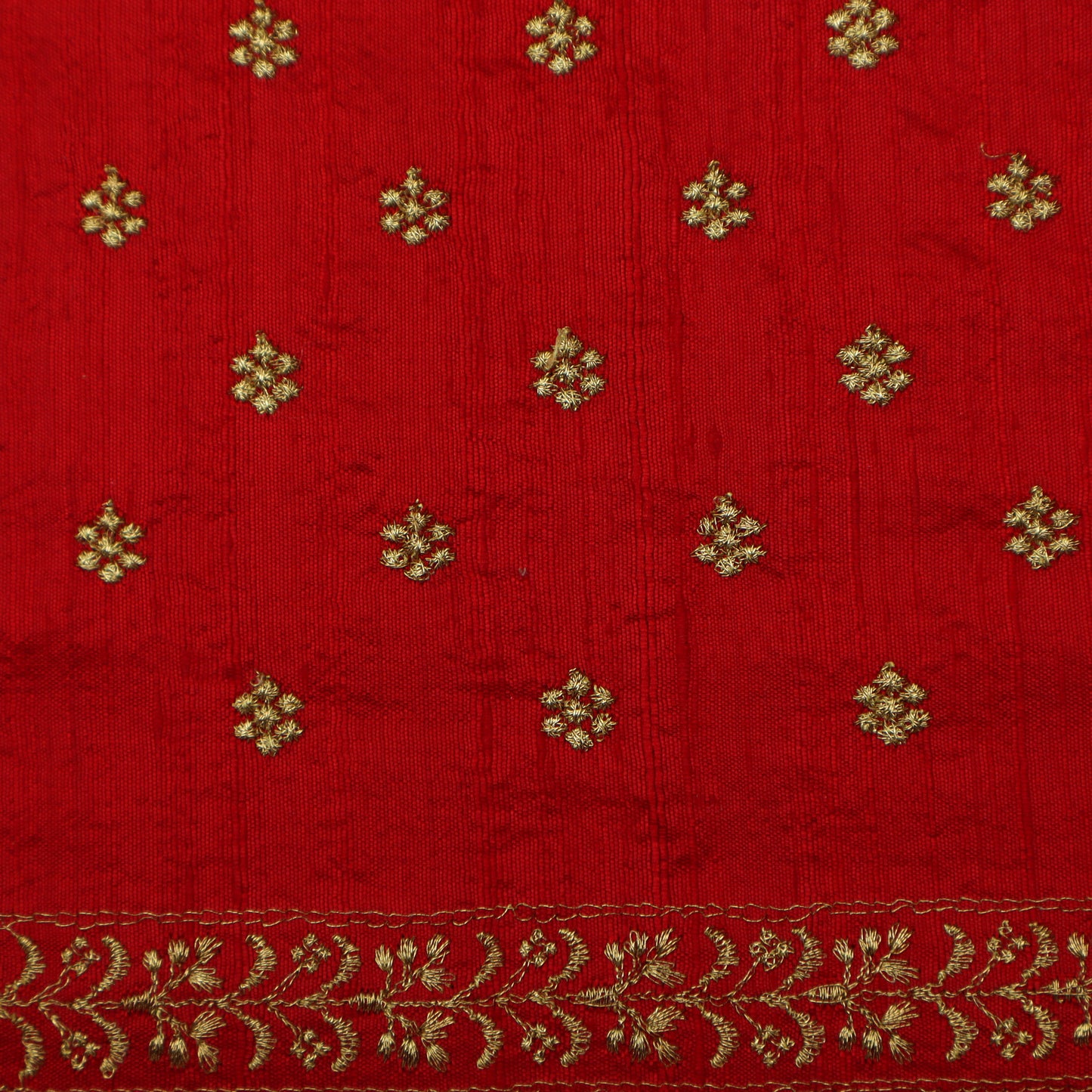 Raw Silk Booti Fabric