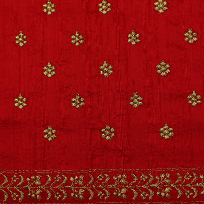 Raw Silk Booti Fabric