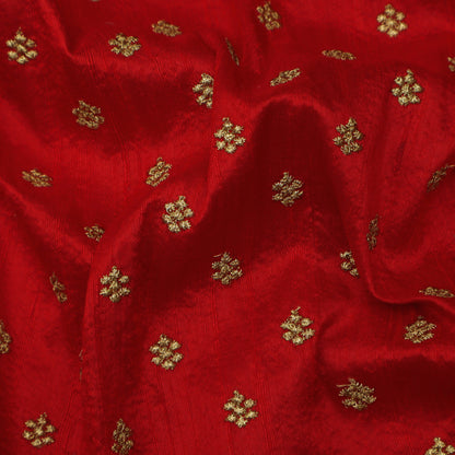 Raw Silk Booti Fabric