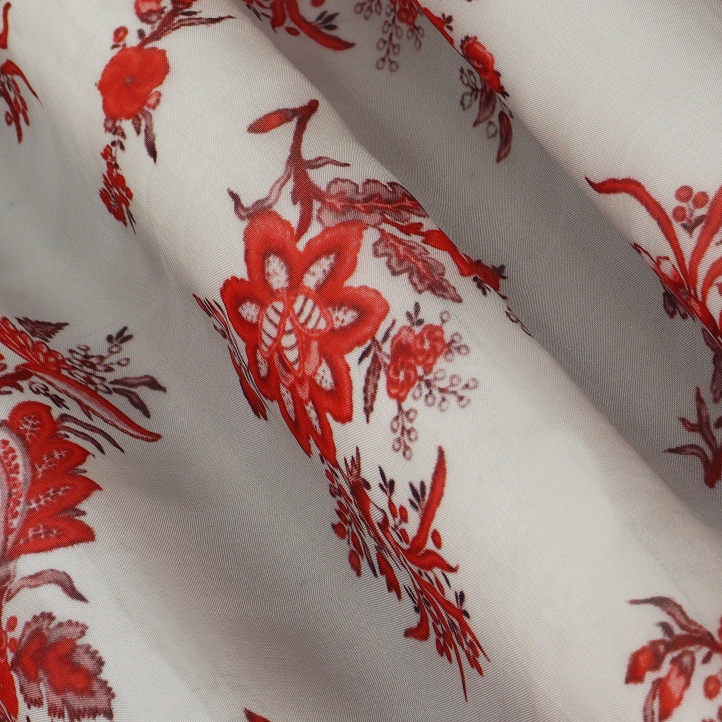 Multicolor Satin Organza Print Fabric