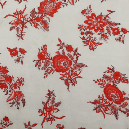 Multicolor Satin Organza Print Fabric