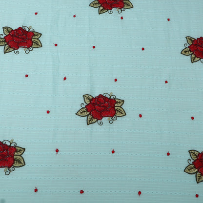 Cotton Linen Embroidery Fabric