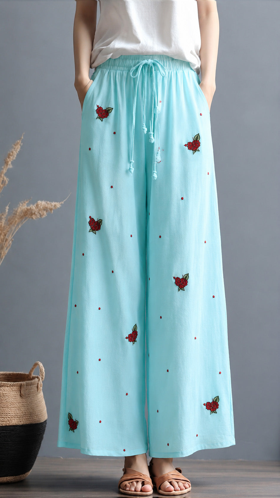 Cotton Linen Embroidery Fabric