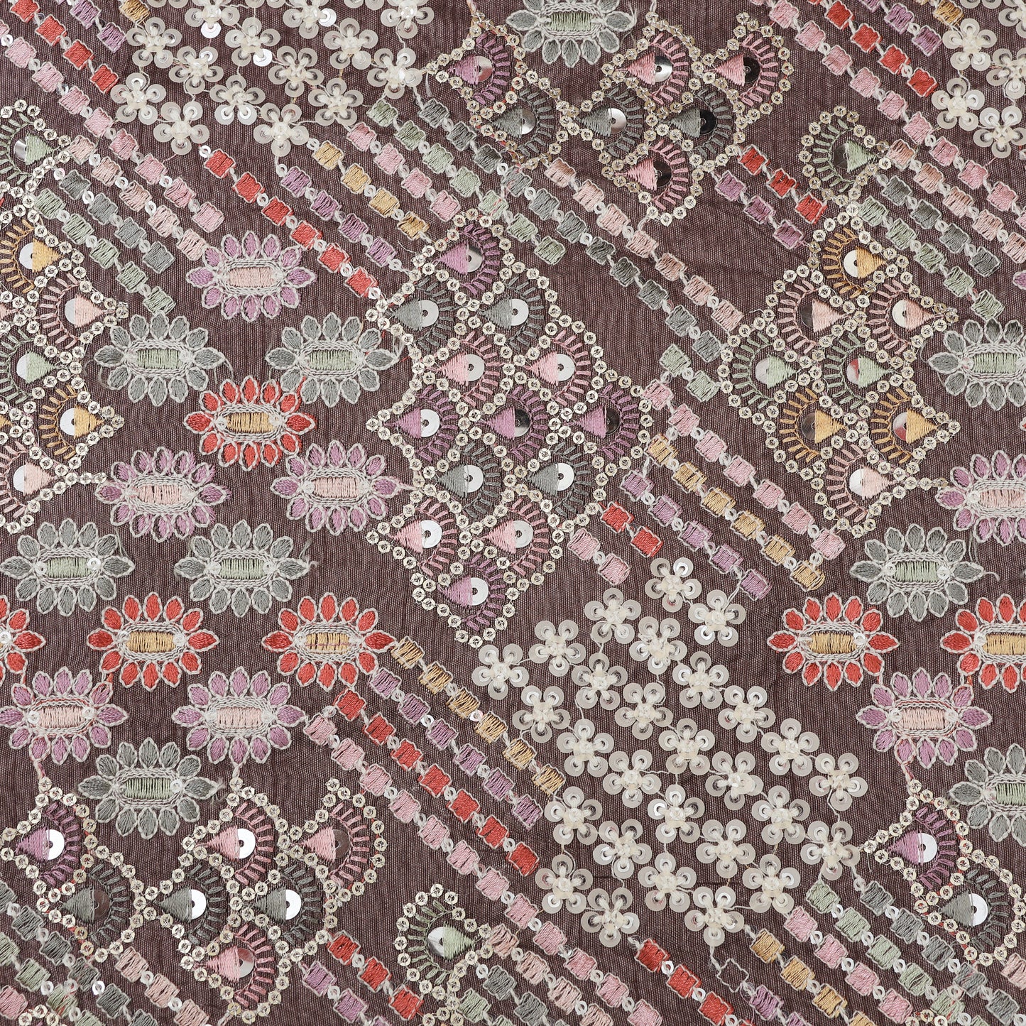 Raw Silk Embroidery Fabric