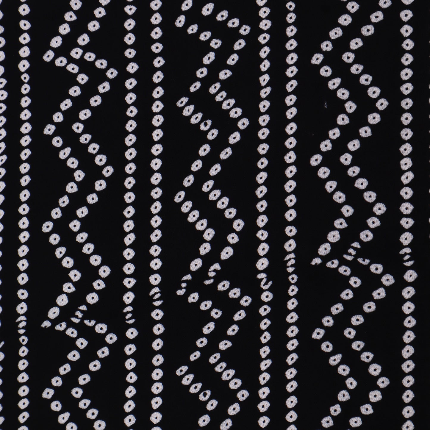 Black Color Modal Satin Print Fabric