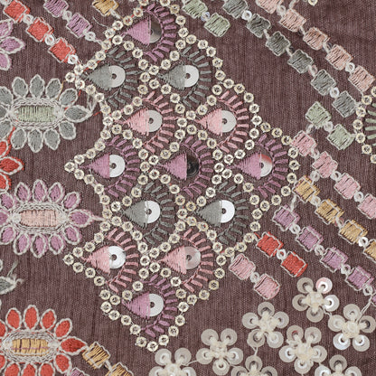 Raw Silk Embroidery Fabric