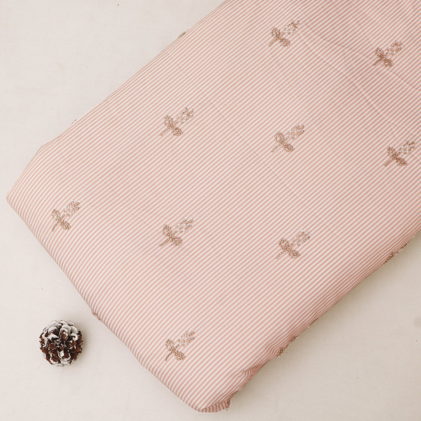 Linen Strip Embroidery Fabric