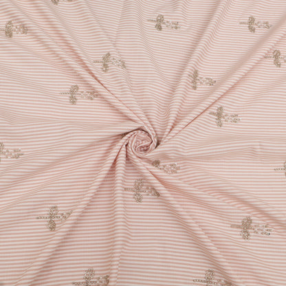 Linen Strip Embroidery Fabric