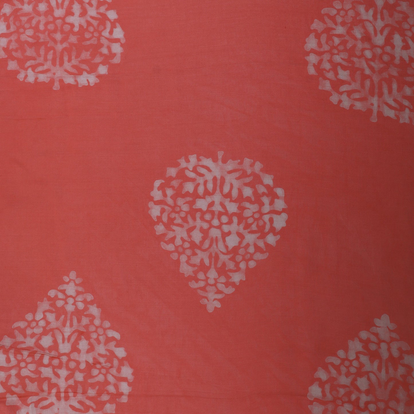 Peach Color Modal Satin Print Fabric