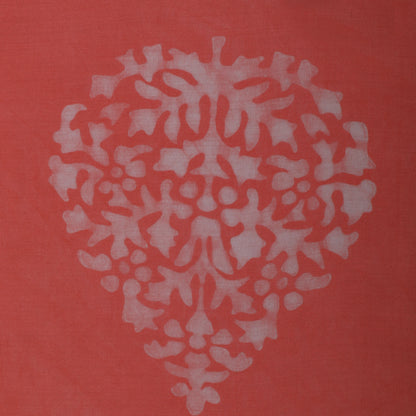 Peach Color Modal Satin Print Fabric