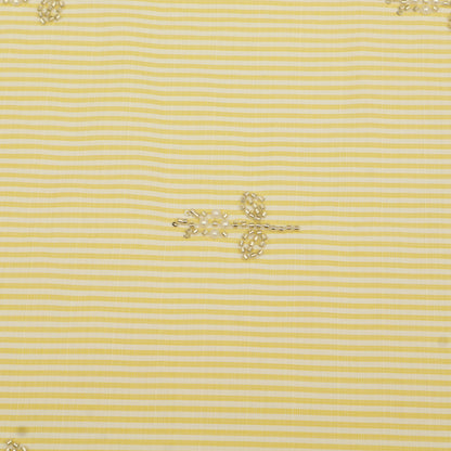 Linen Strip Embroidery Fabric