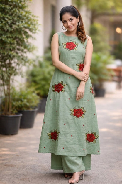 Cotton Linen Embroidery Fabric