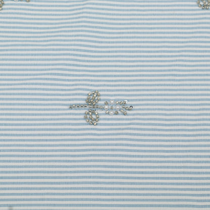Linen Strip Embroidery Fabric