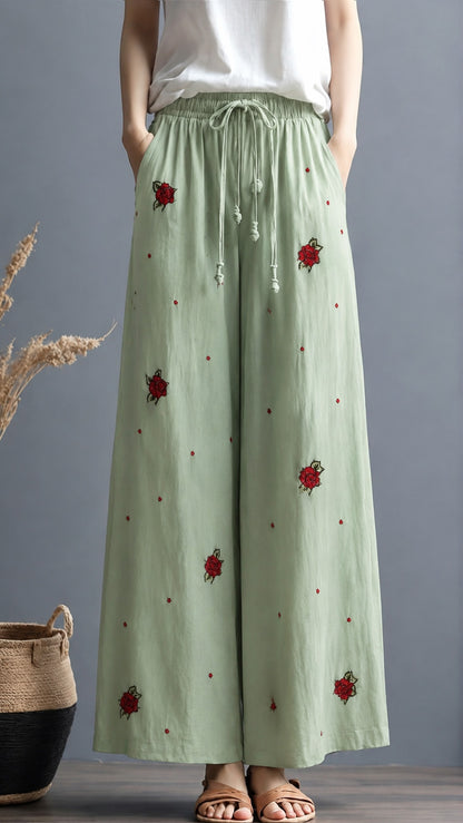Cotton Linen Embroidery Fabric