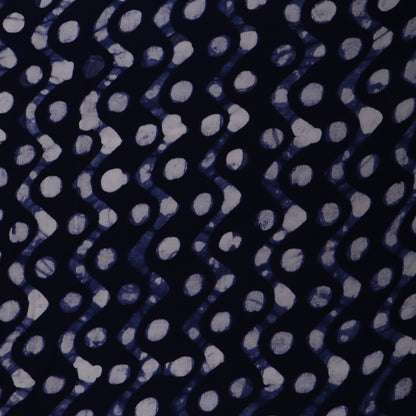 Blue Color Modal Satin Print Fabric