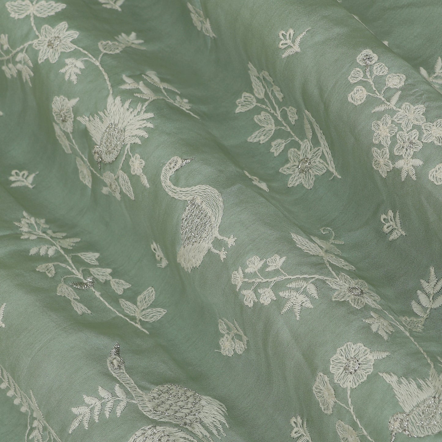 Slub Silk Embroidery