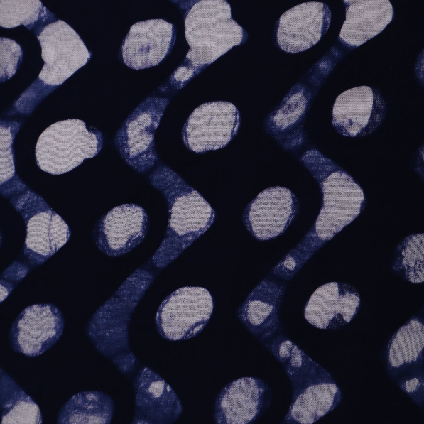 Blue Color Modal Satin Print Fabric