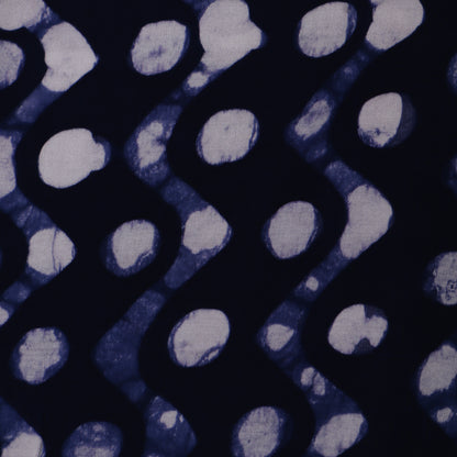 Blue Color Modal Satin Print Fabric