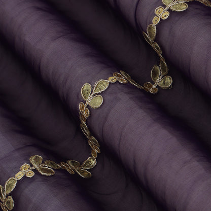 Organza Border Embroidery Fabric