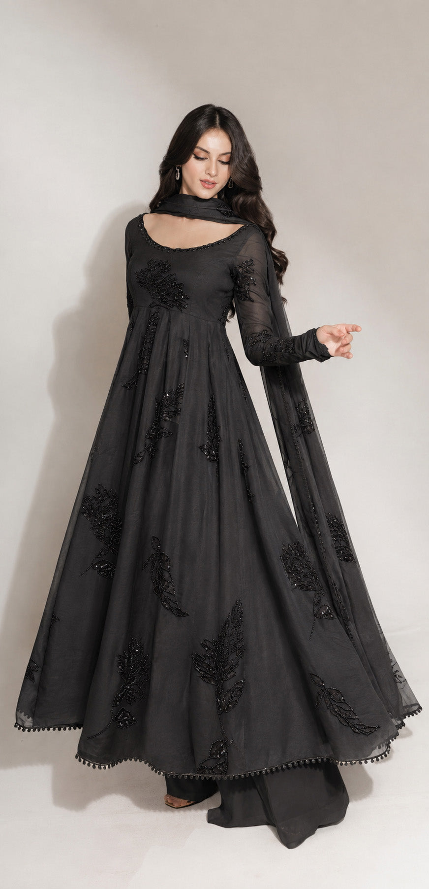 Crush Organza Embroidery Fabric