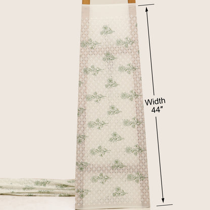 Hakuba Cotton Chikan Embroidery Fabric