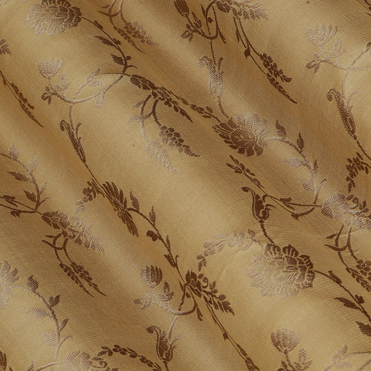 Beige Color Tanchui Brocade Fabric