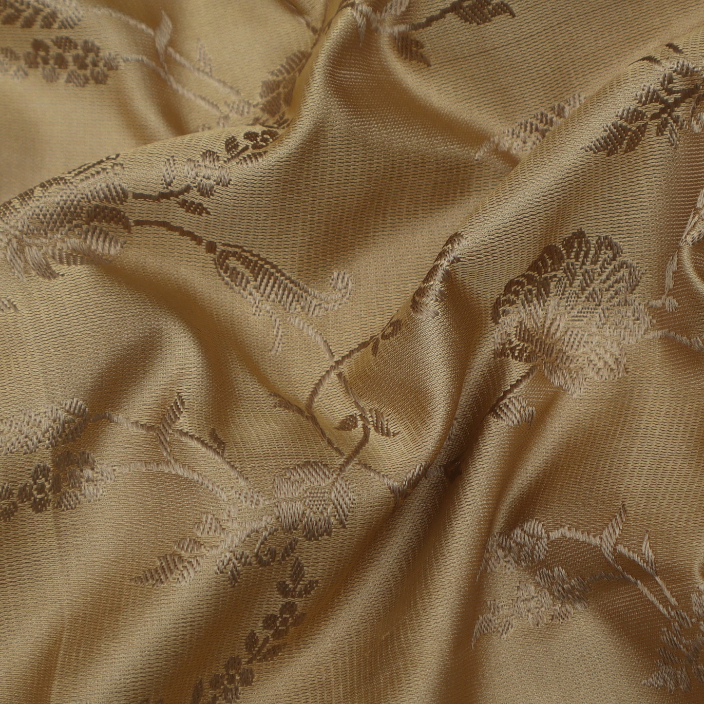 Beige Color Tanchui Brocade Fabric