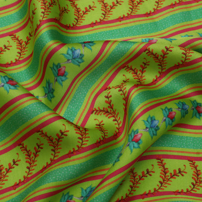 Multi Color Modal Satin Print Fabric