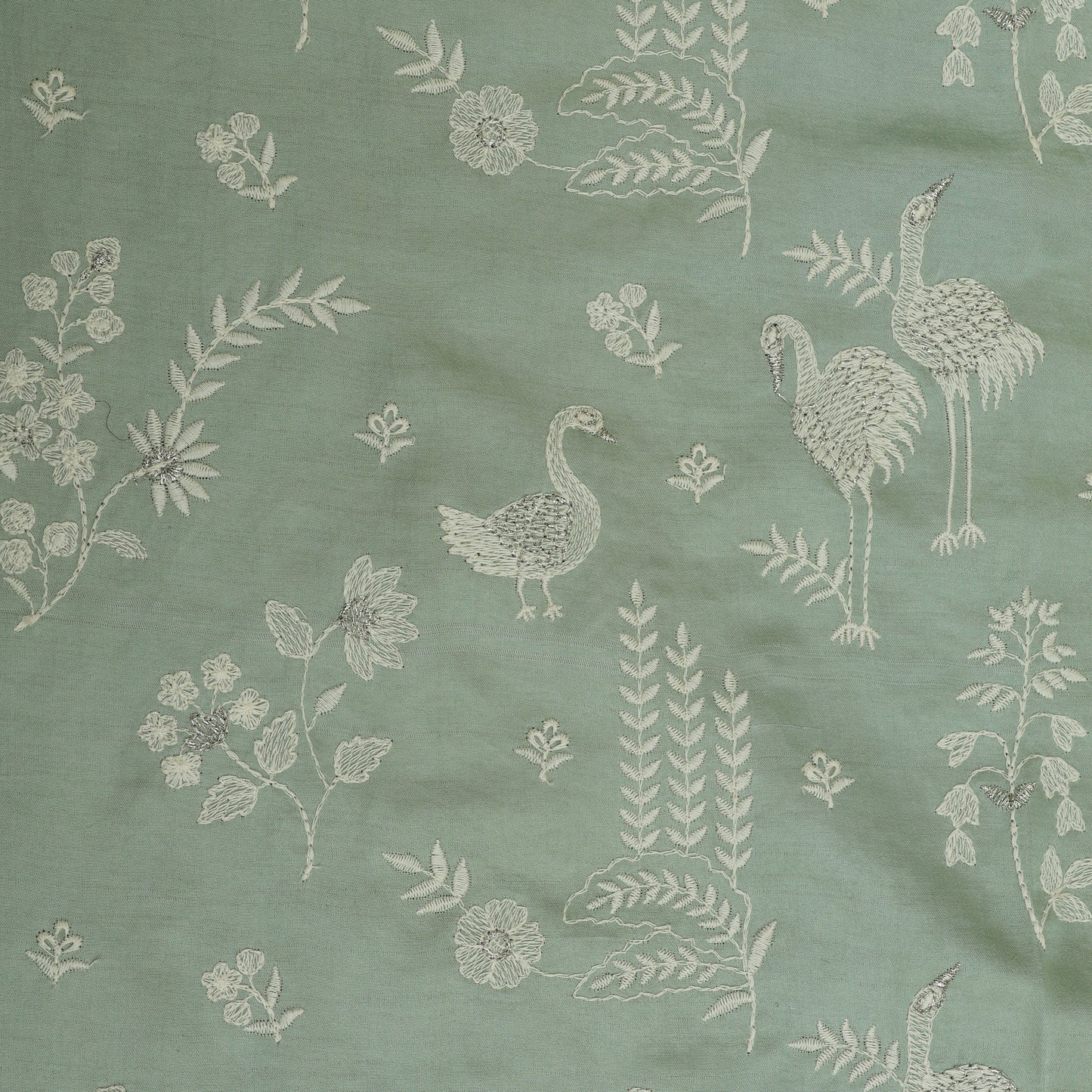 Slub Silk Embroidery