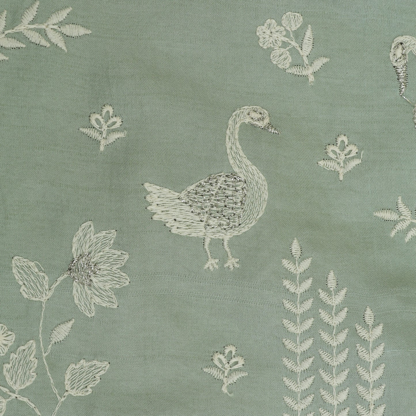 Slub Silk Embroidery