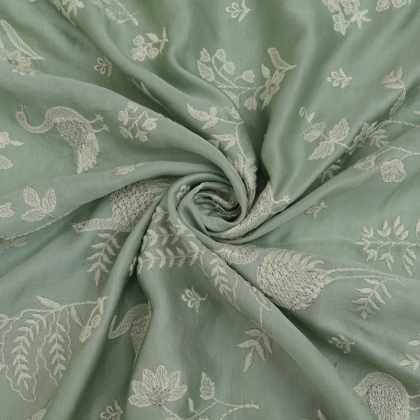 Slub Silk Embroidery