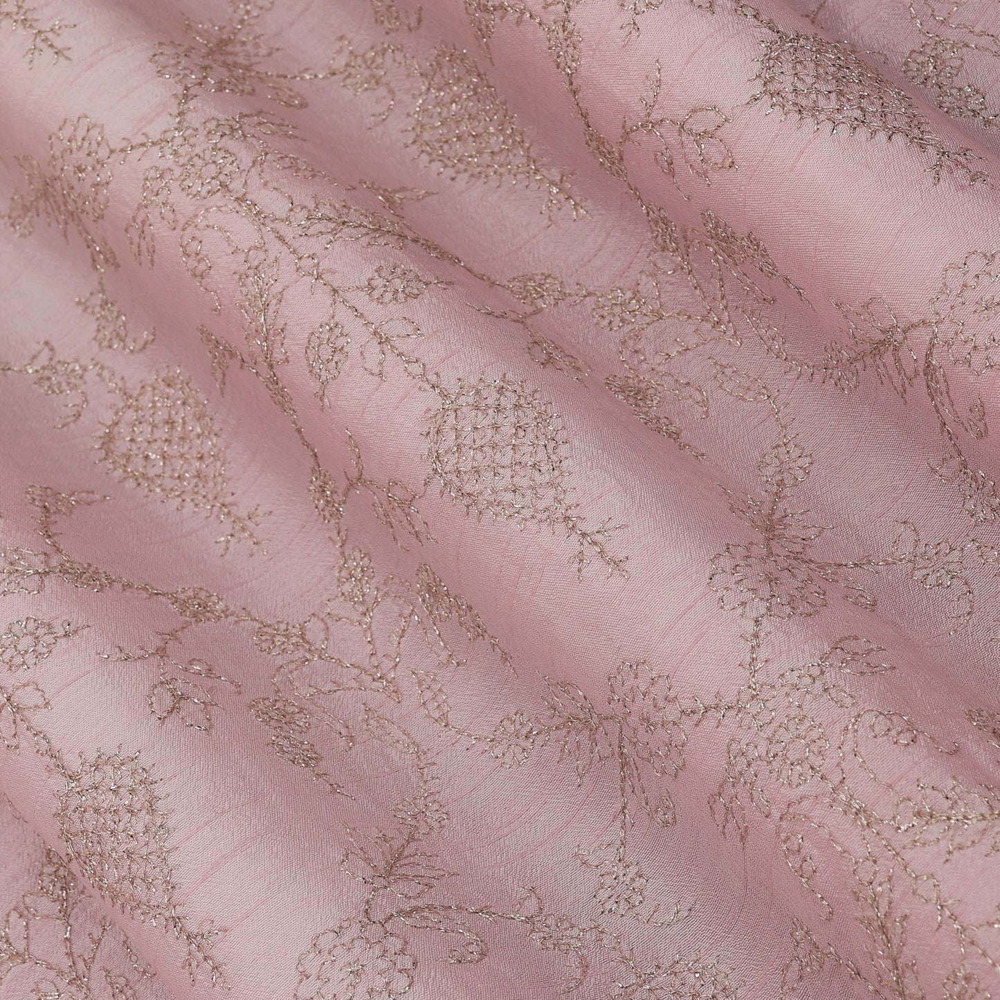 Slub Silk Embroidery Fabric