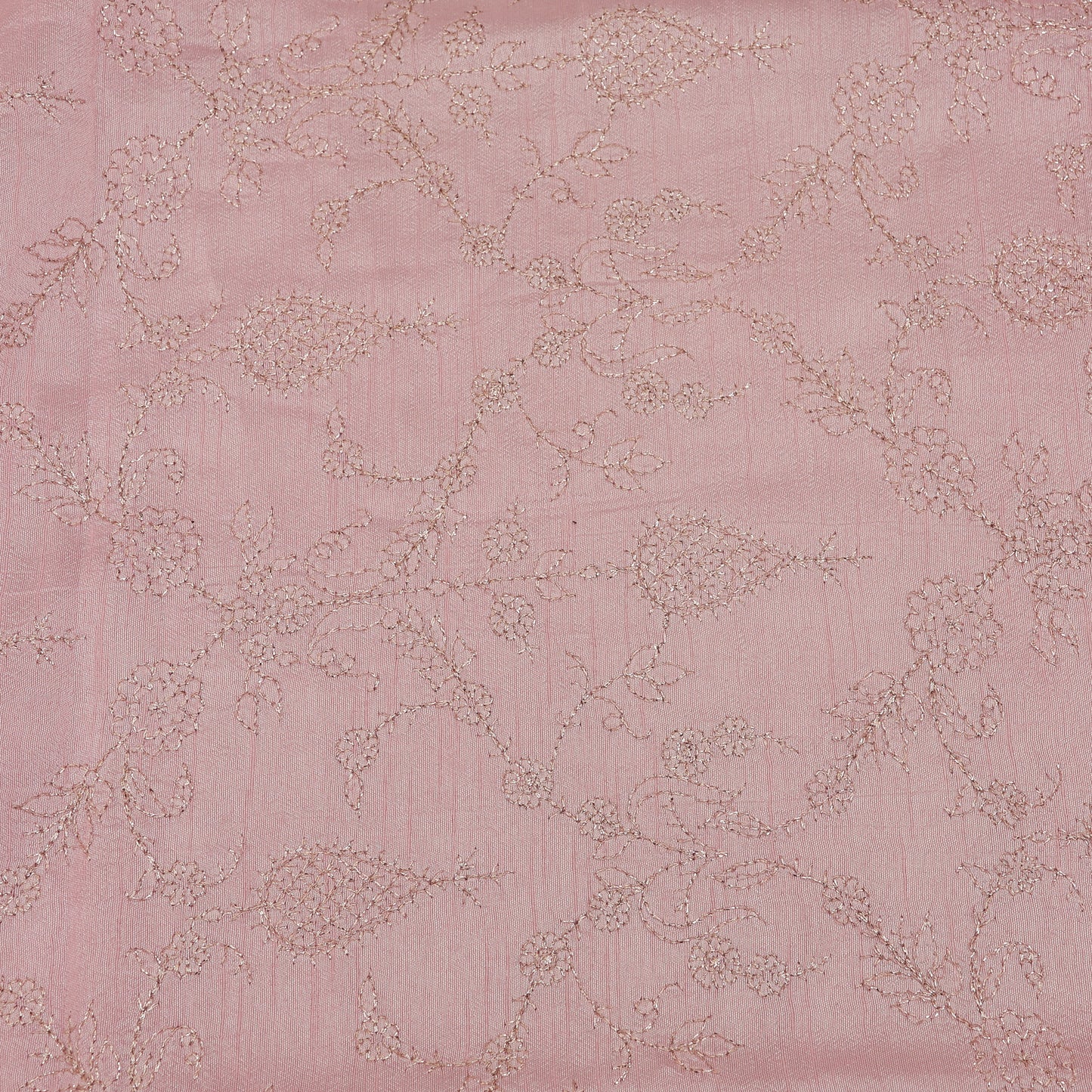 Slub Silk Embroidery Fabric