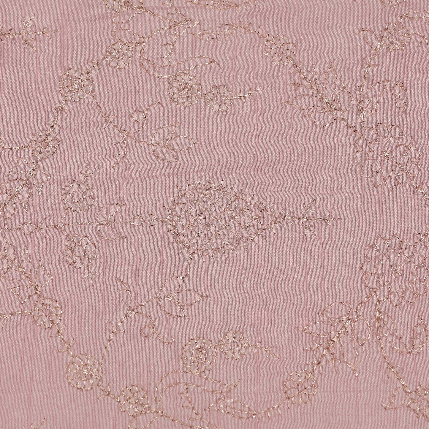 Slub Silk Embroidery Fabric
