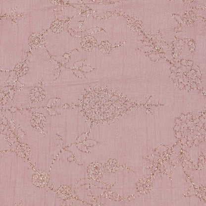 Slub Silk Embroidery Fabric