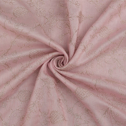 Slub Silk Embroidery Fabric