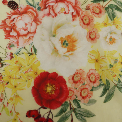 Multicolor Satin Organza Print Fabric