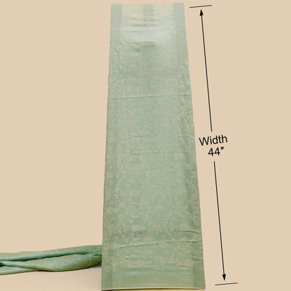 Slub Silk Embroidery Fabric