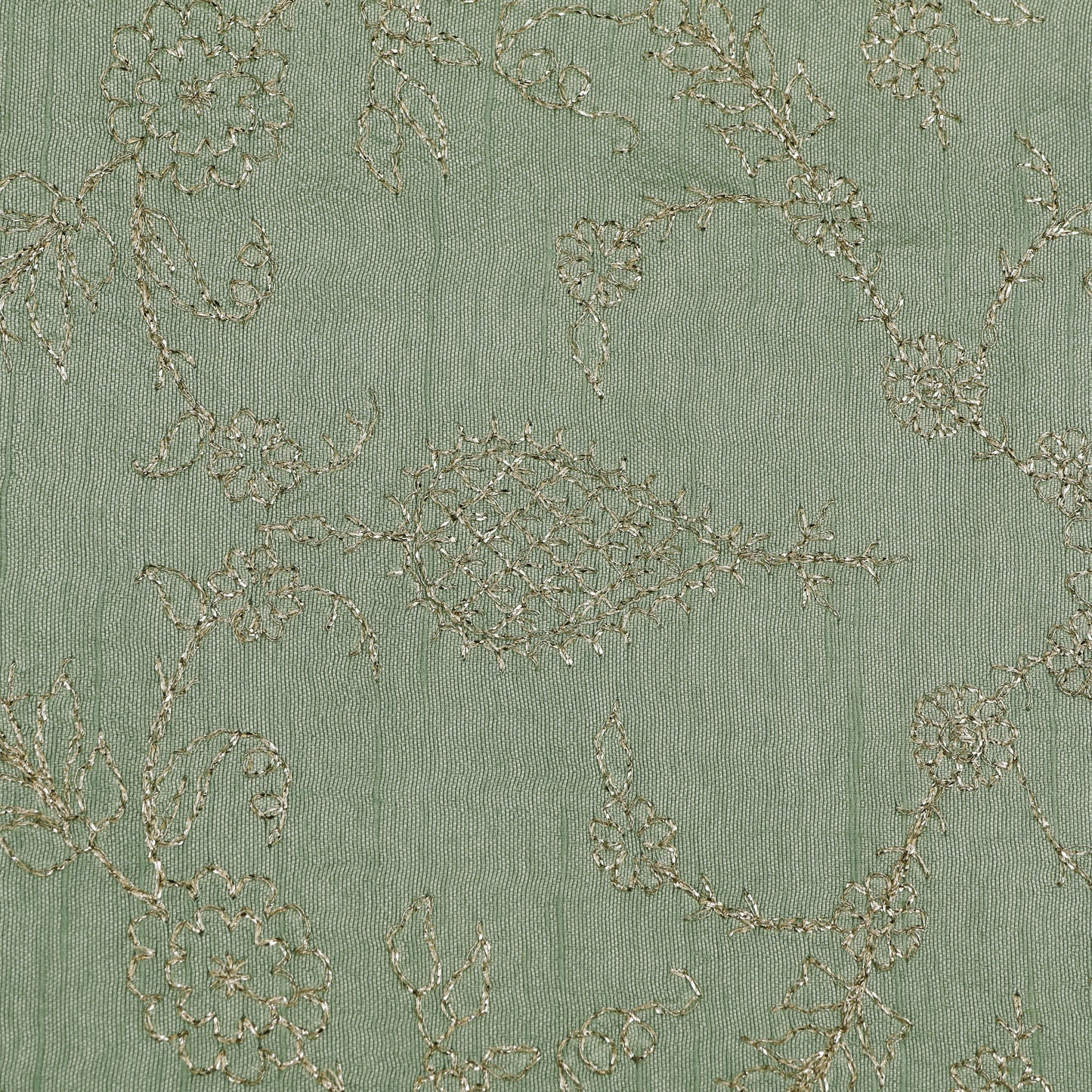 Slub Silk Embroidery Fabric