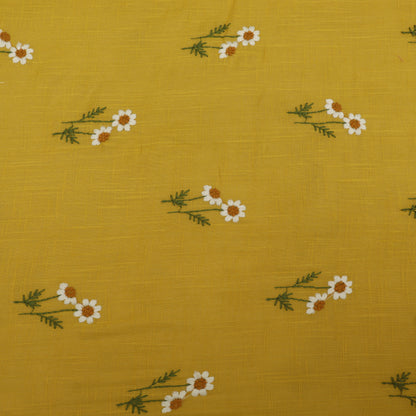 Cotton Linen Embroidery Fabric
