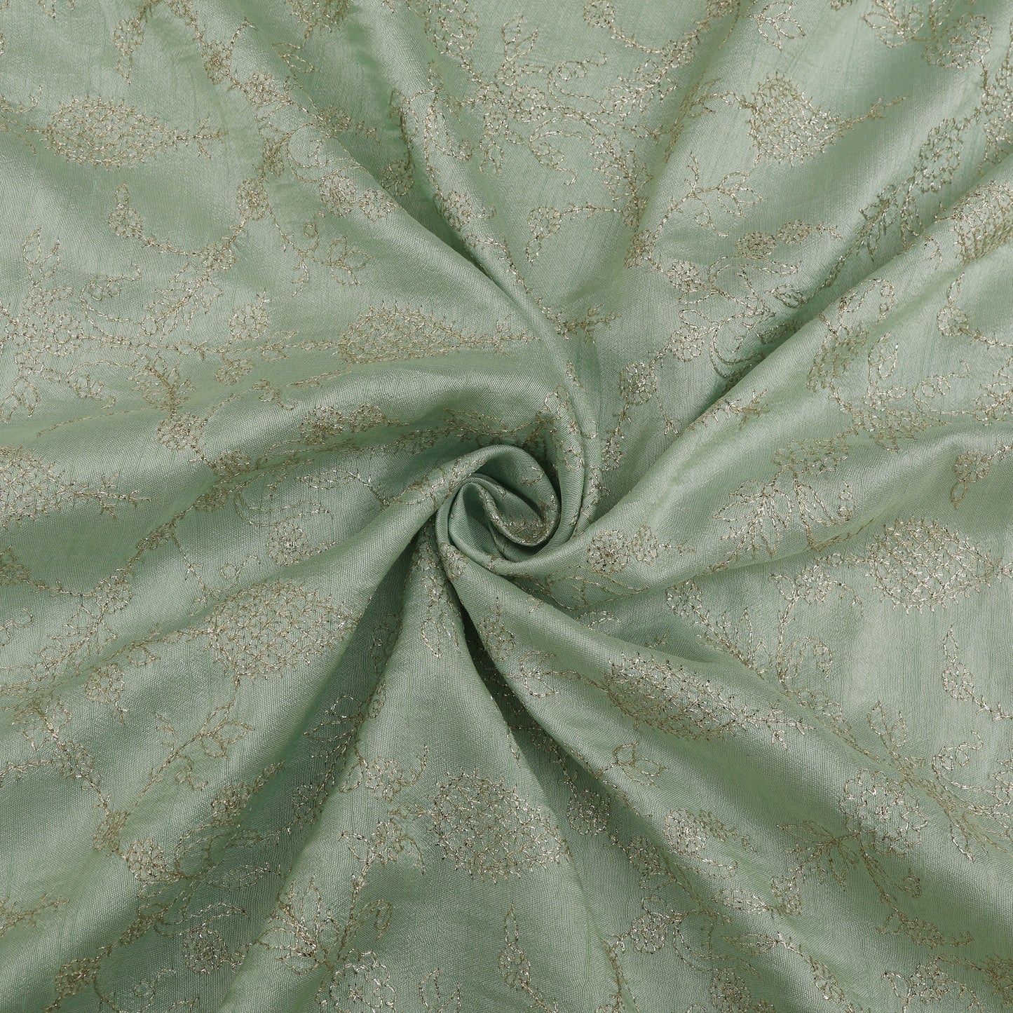 Slub Silk Embroidery Fabric