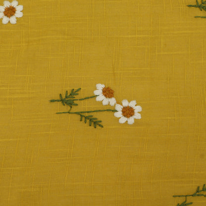 Cotton Linen Embroidery Fabric