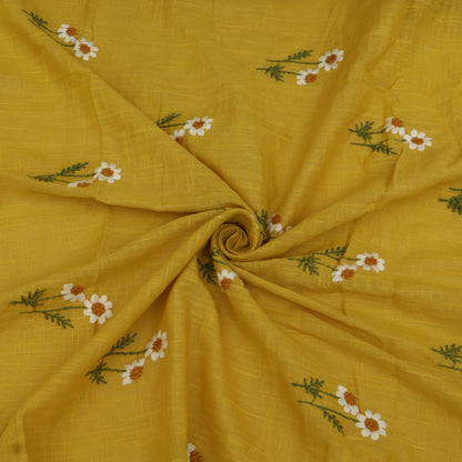Cotton Linen Embroidery Fabric