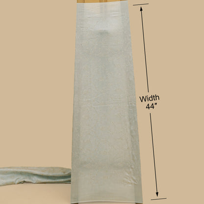 Slub Silk Embroidery Fabric