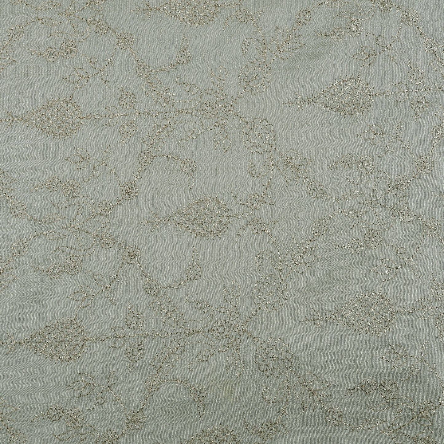 Slub Silk Embroidery Fabric