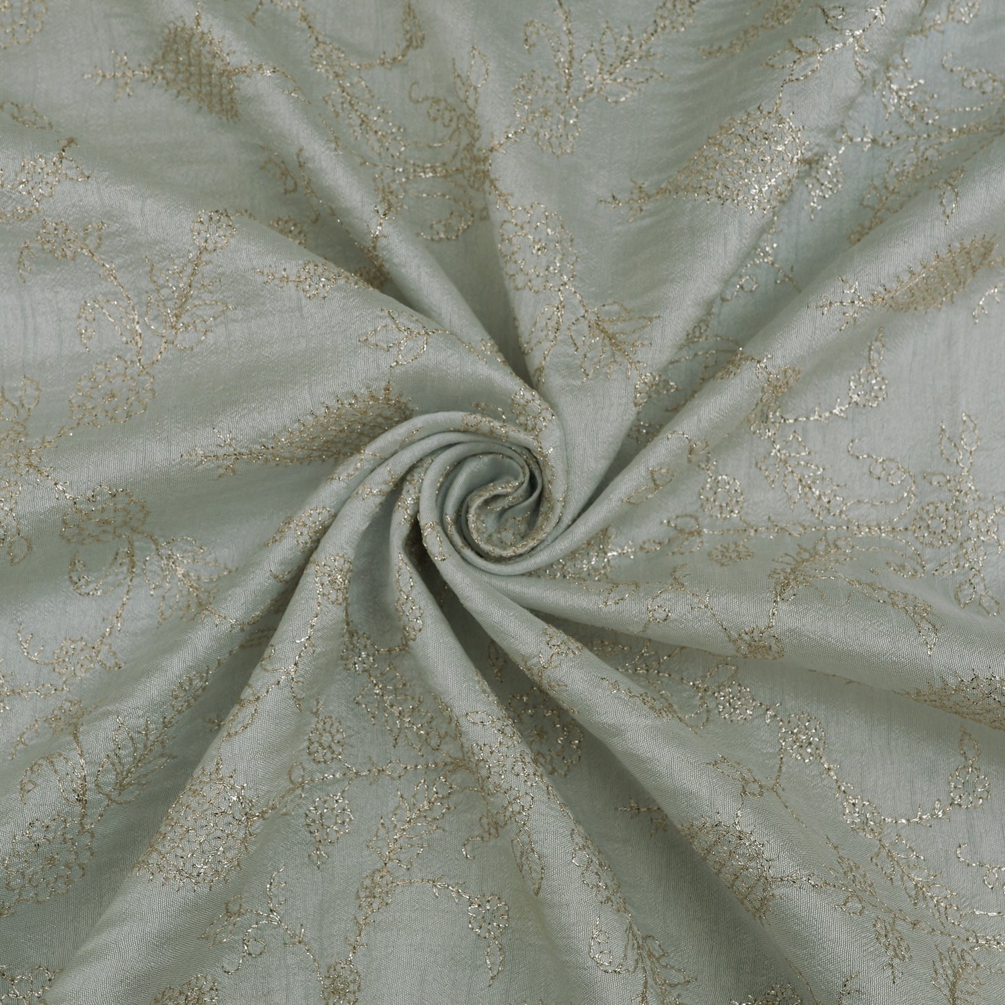 Slub Silk Embroidery Fabric