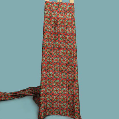 Multi Color Modal Satin Print Fabric