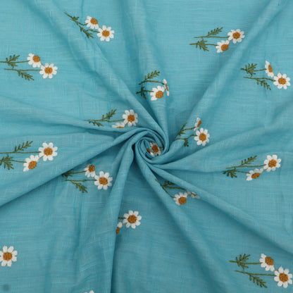 Cotton Linen Embroidery Fabric